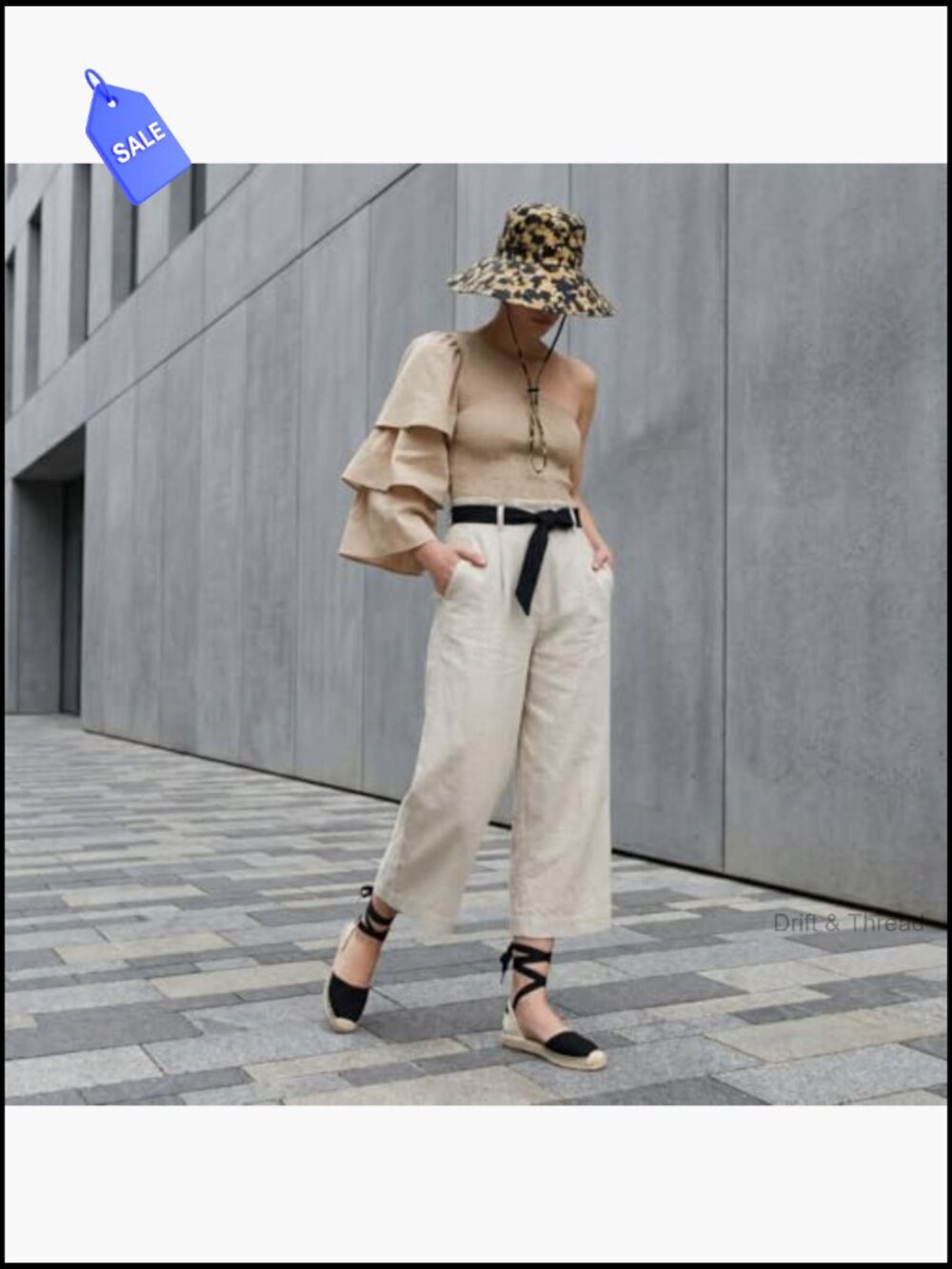 Closed Toe Wedge Sandal with Elastic Ankle Strap, Jute Wrapped Sole Espadrille - Picture 5 of 7